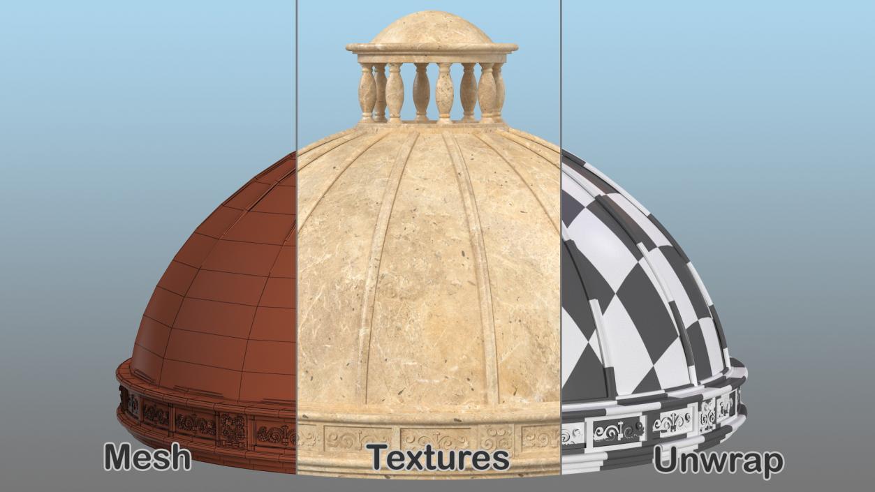 3D model Stone Dome