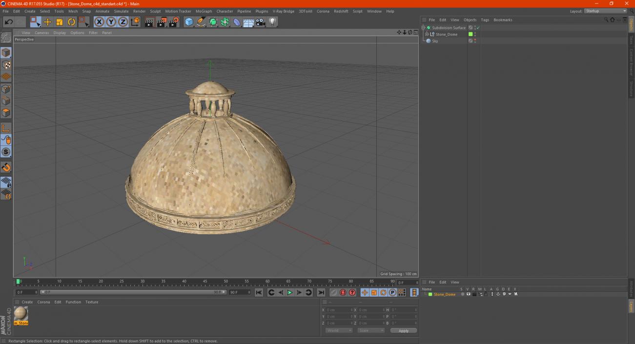 3D model Stone Dome