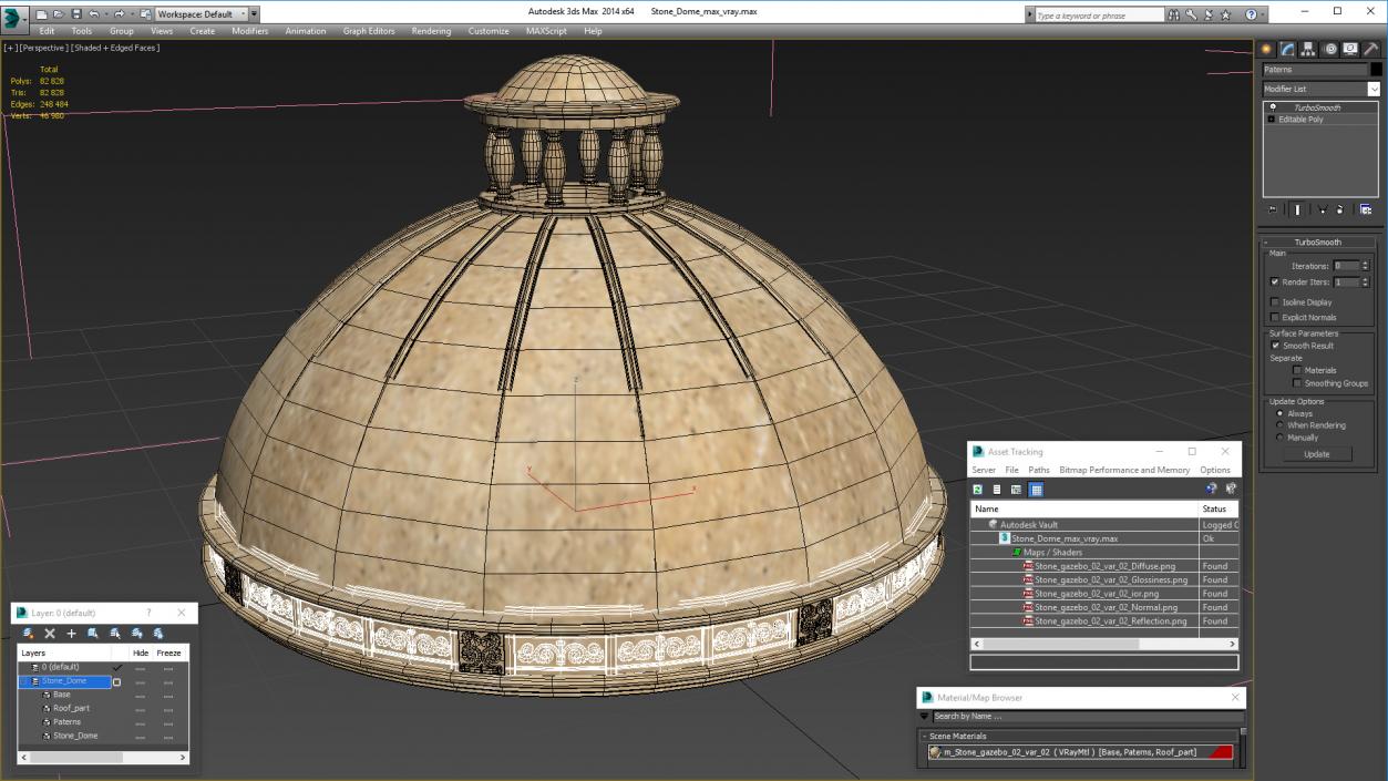 3D model Stone Dome