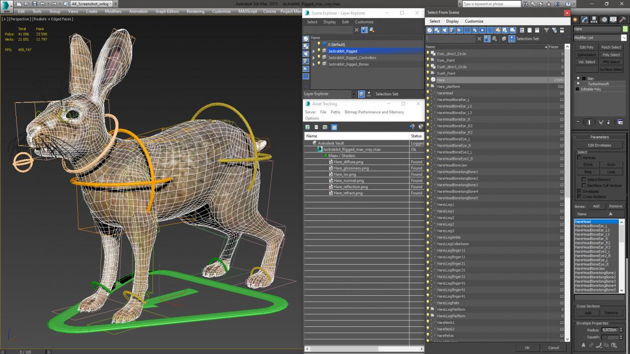 Jackrabbit Rigged 3D