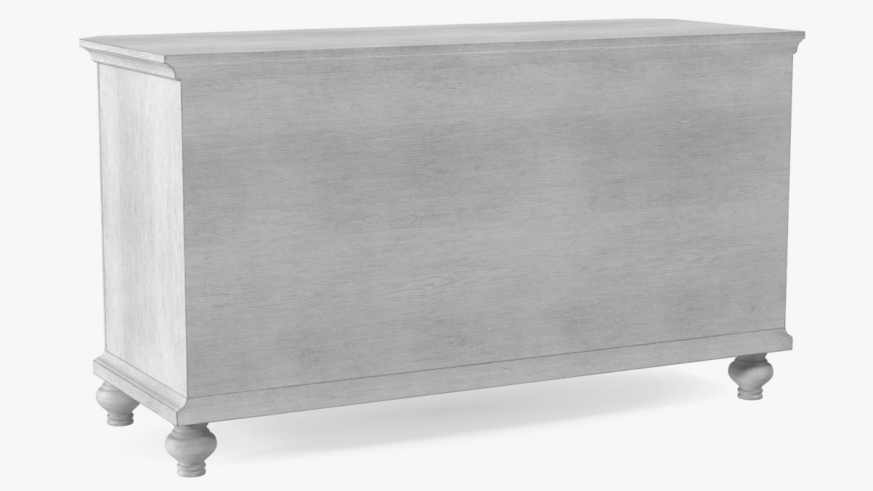 Buffet Sideboard White 3D