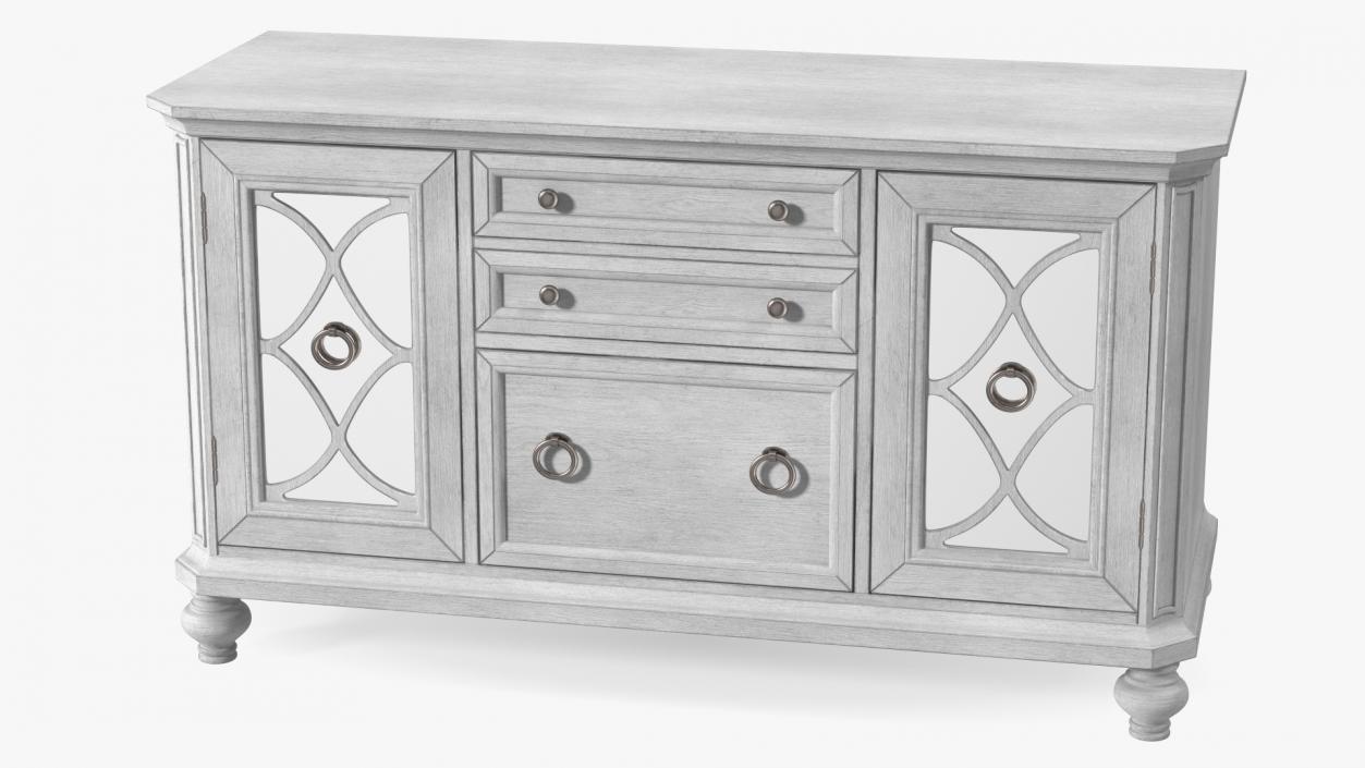 Buffet Sideboard White 3D