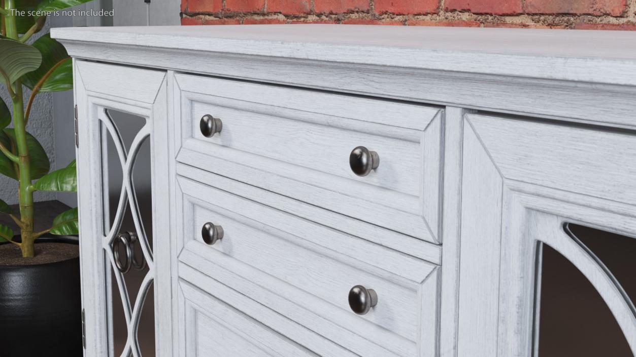 Buffet Sideboard White 3D