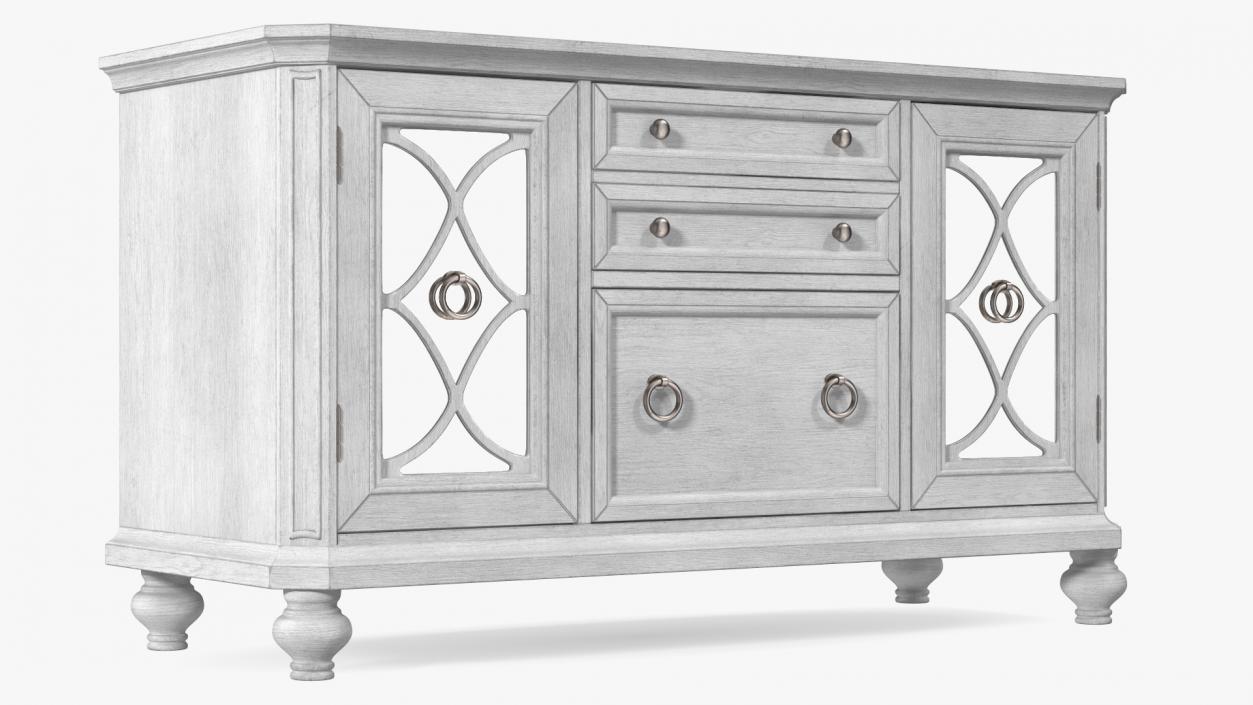 Buffet Sideboard White 3D