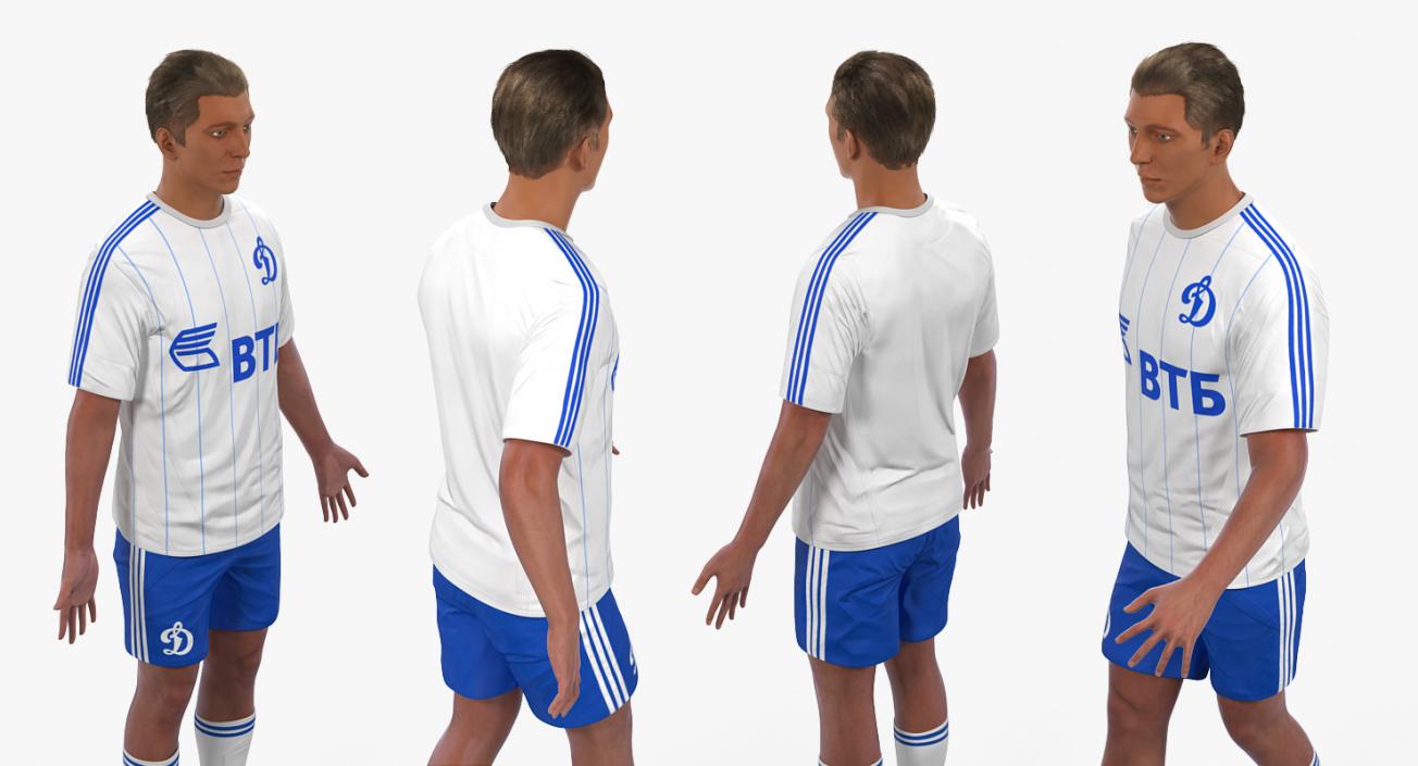 3D Soccer or Football Player Dynamo Rigged 2