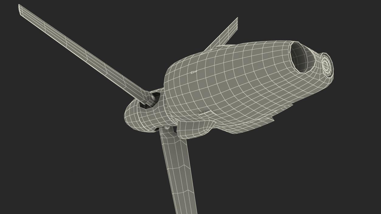 3D Tiltrotor Engine Rigged model