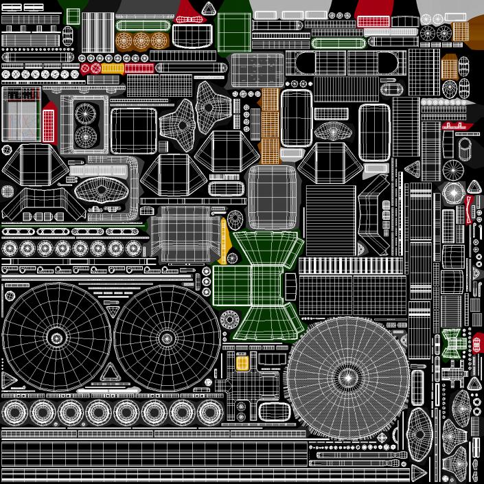 3D Coffee Roaster Machine Green model