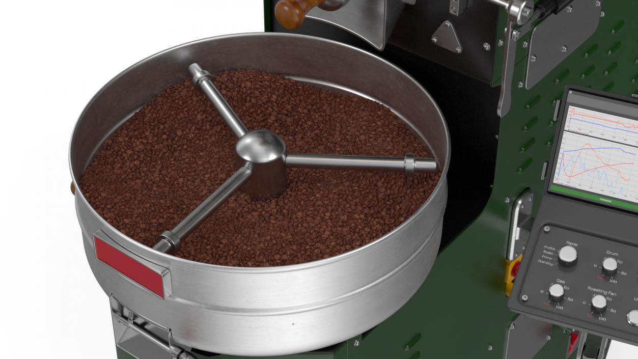 3D Coffee Roaster Machine Green model