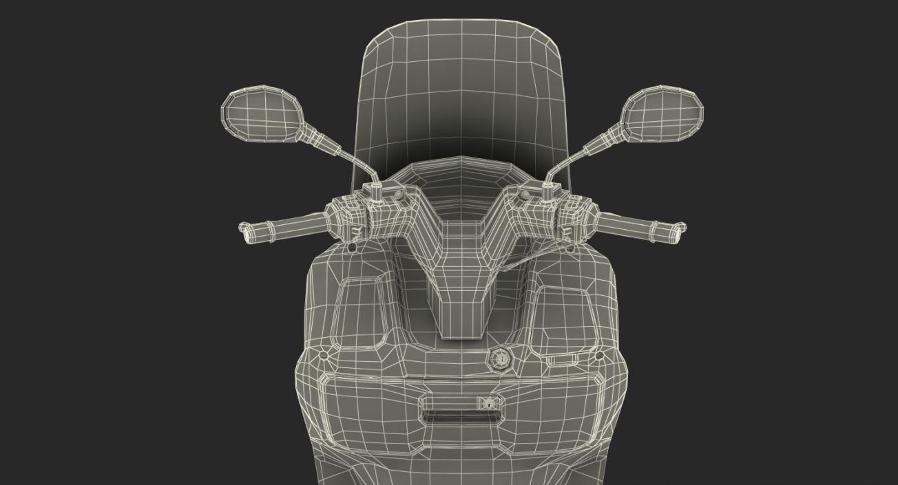 Scooter Motorcycle Suzuki Burgman 200 Rigged 3D model