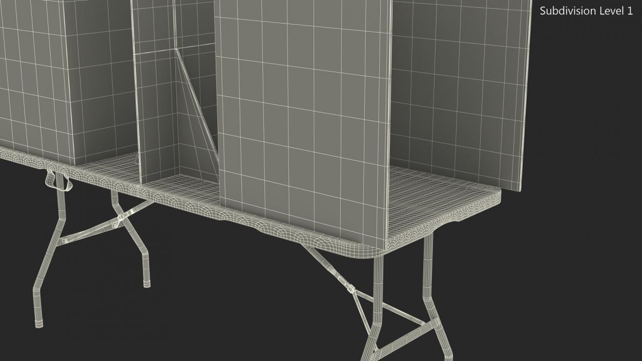 Voting Table with Partition 3D