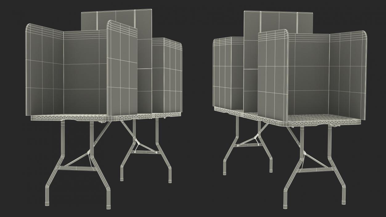 Voting Table with Partition 3D