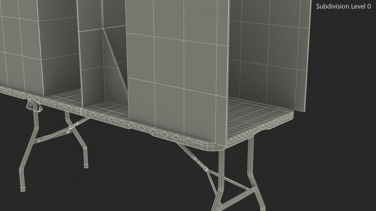 Voting Table with Partition 3D