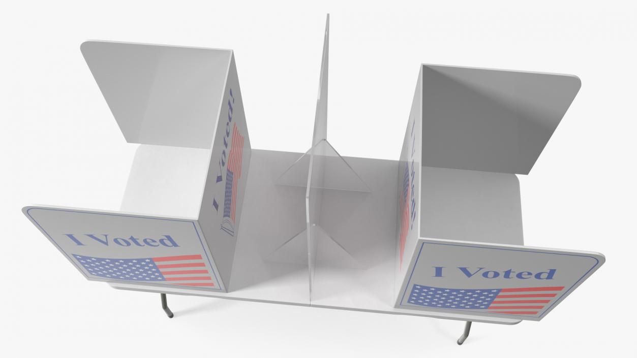 Voting Table with Partition 3D