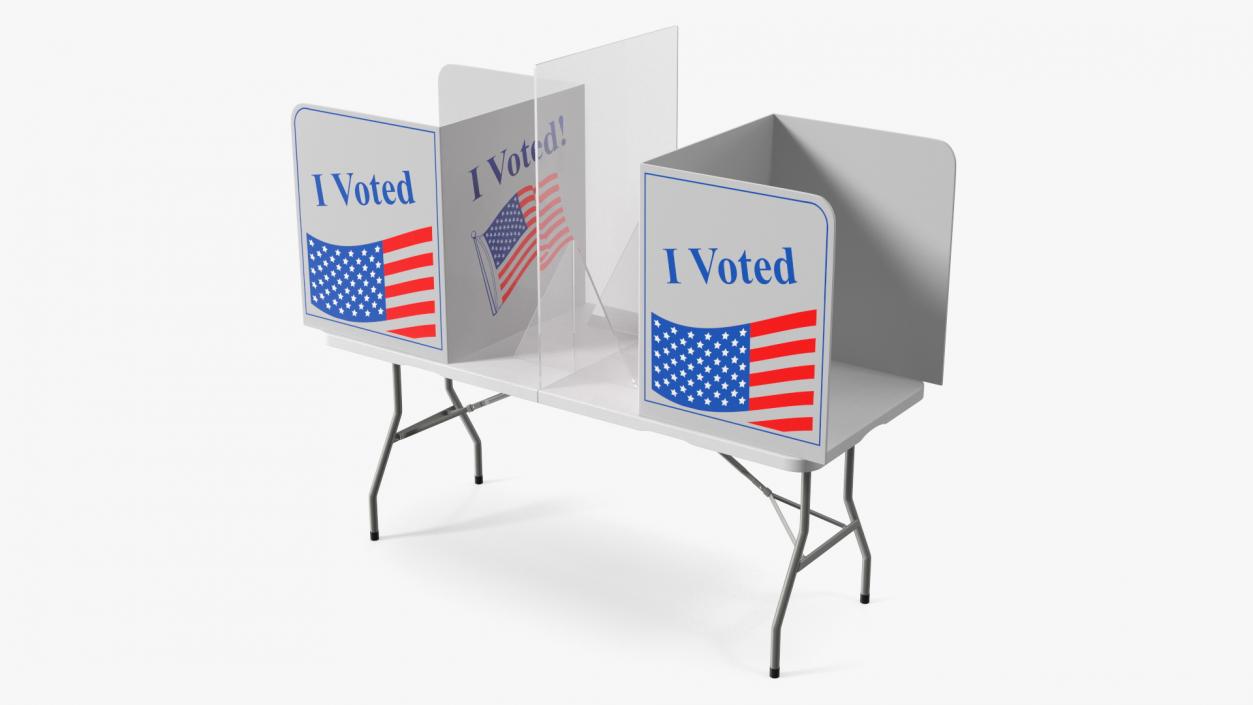 Voting Table with Partition 3D