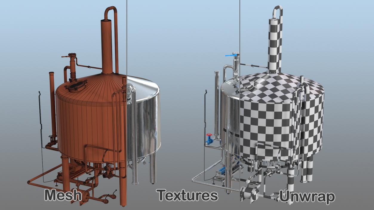 Whisky Distillation Equipment 3D model