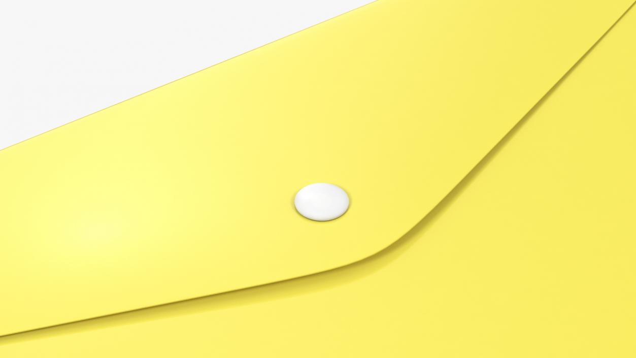 3D A4 Plastic Document Folder Yellow model