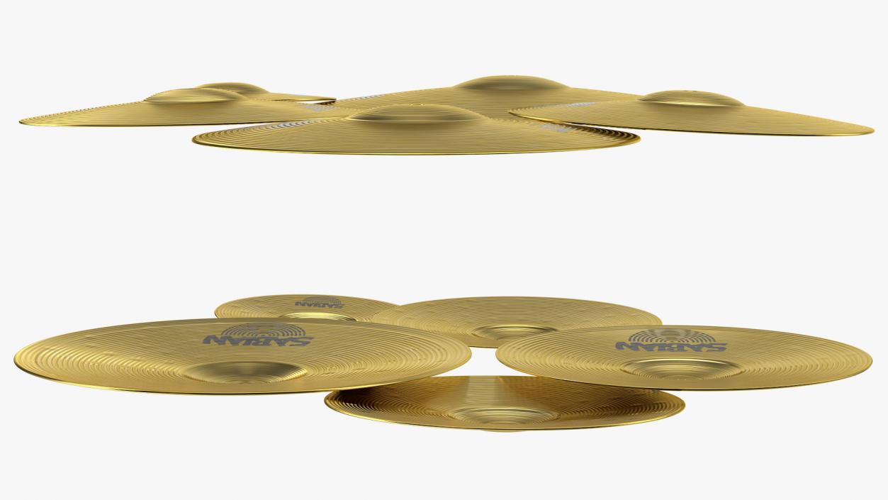 Sabian Sbr Brass Cymbal Set 3D