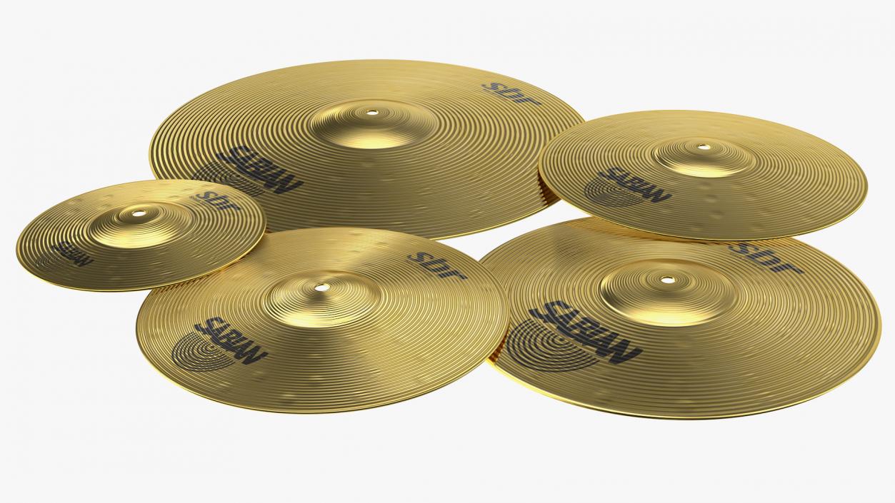 Sabian Sbr Brass Cymbal Set 3D