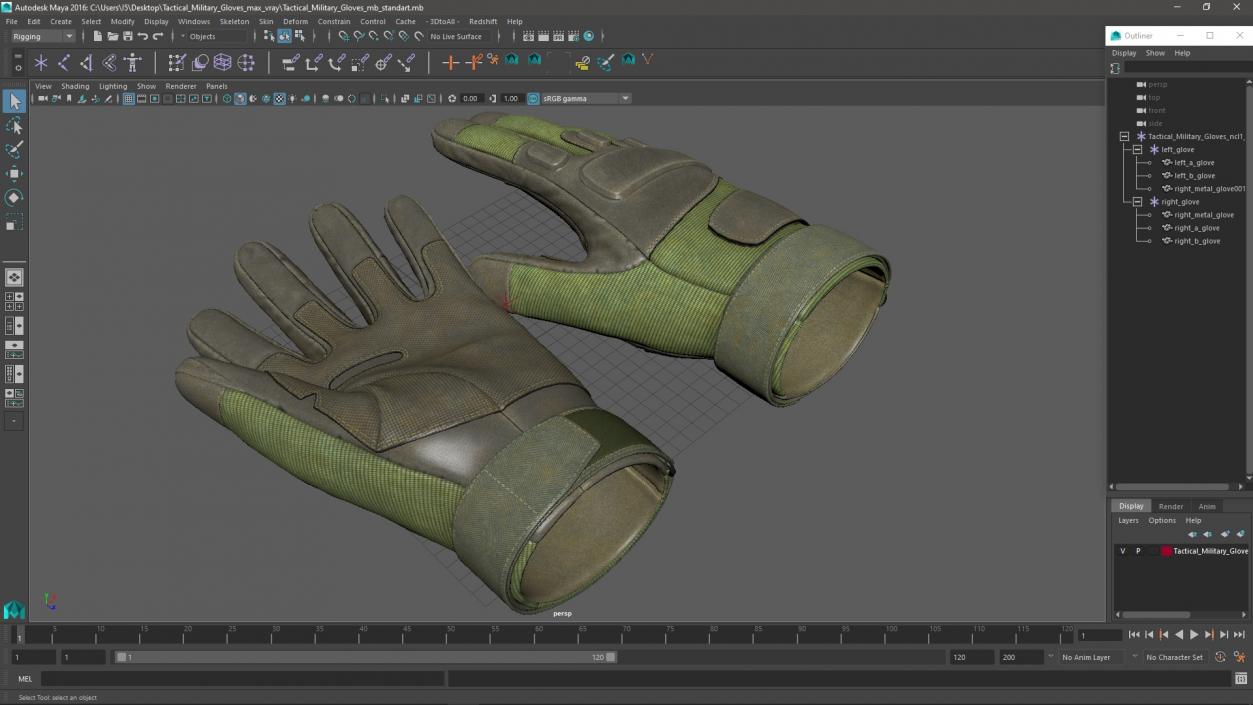 3D Tactical Military Gloves 2