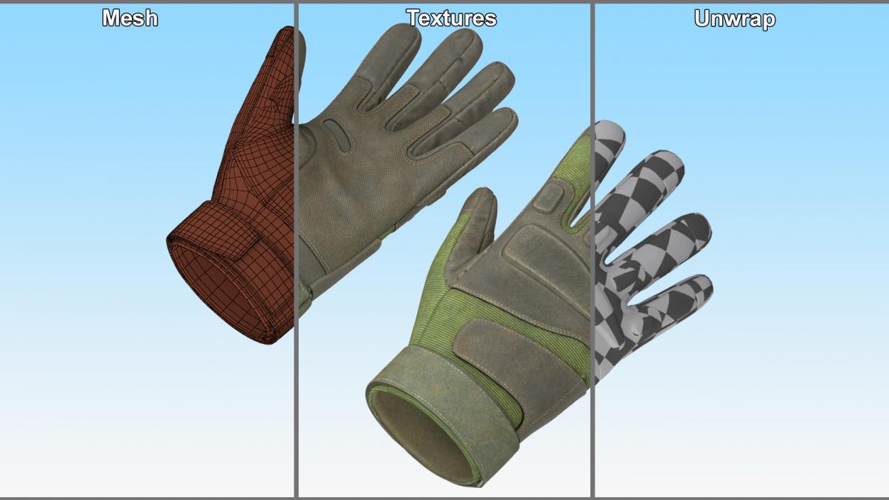 3D Tactical Military Gloves 2