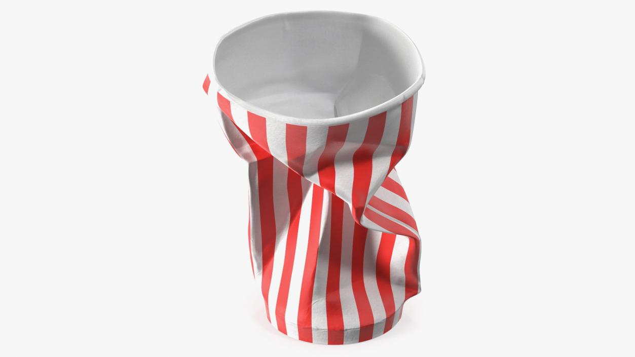 3D Crumpled Drink Cup Striped