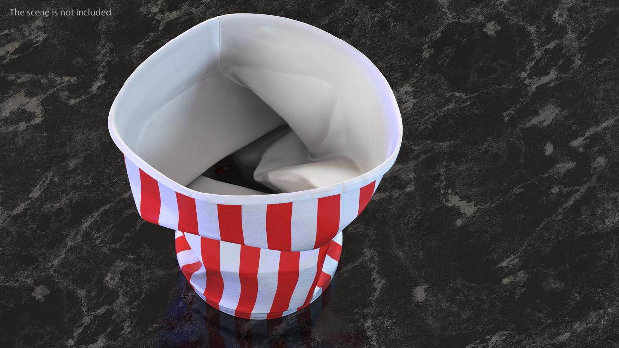 3D Crumpled Drink Cup Striped