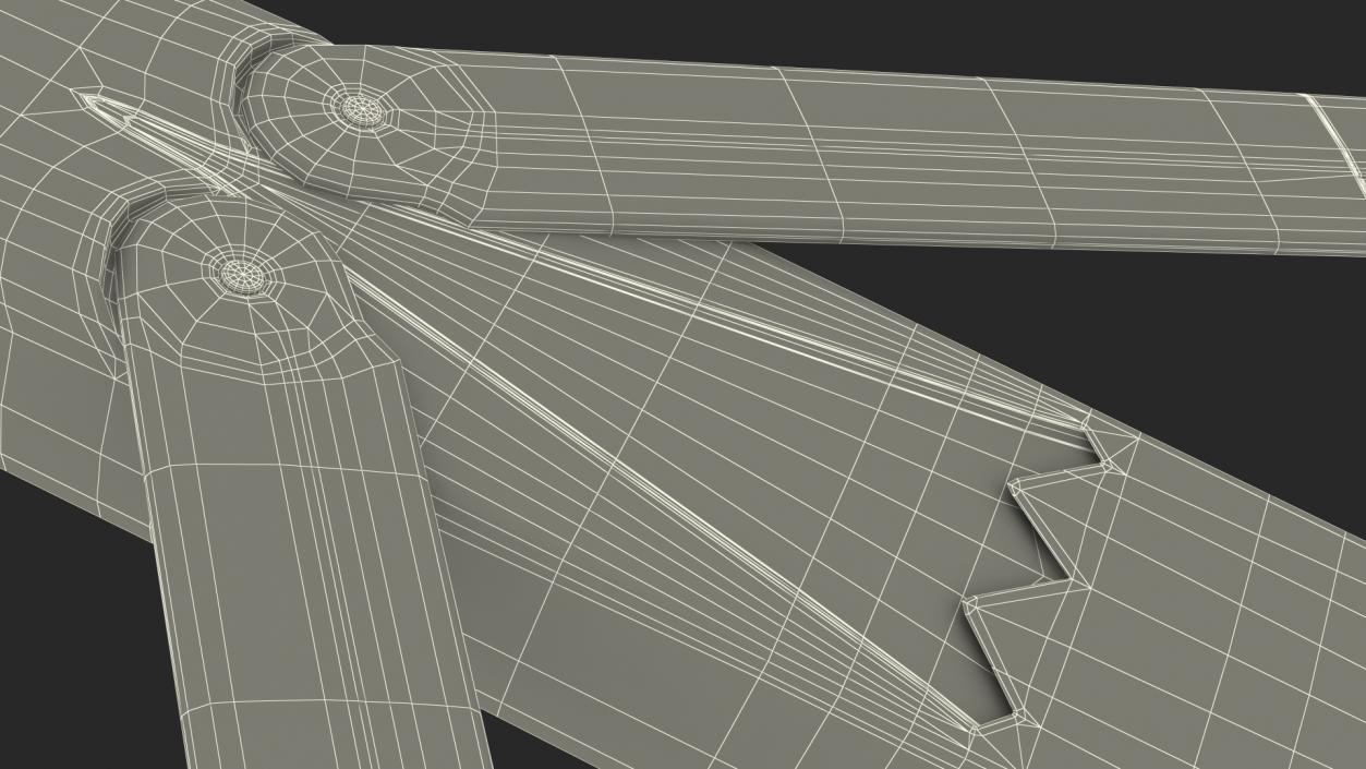 3D model Cruise Missile AGM 158 JASSM Rigged