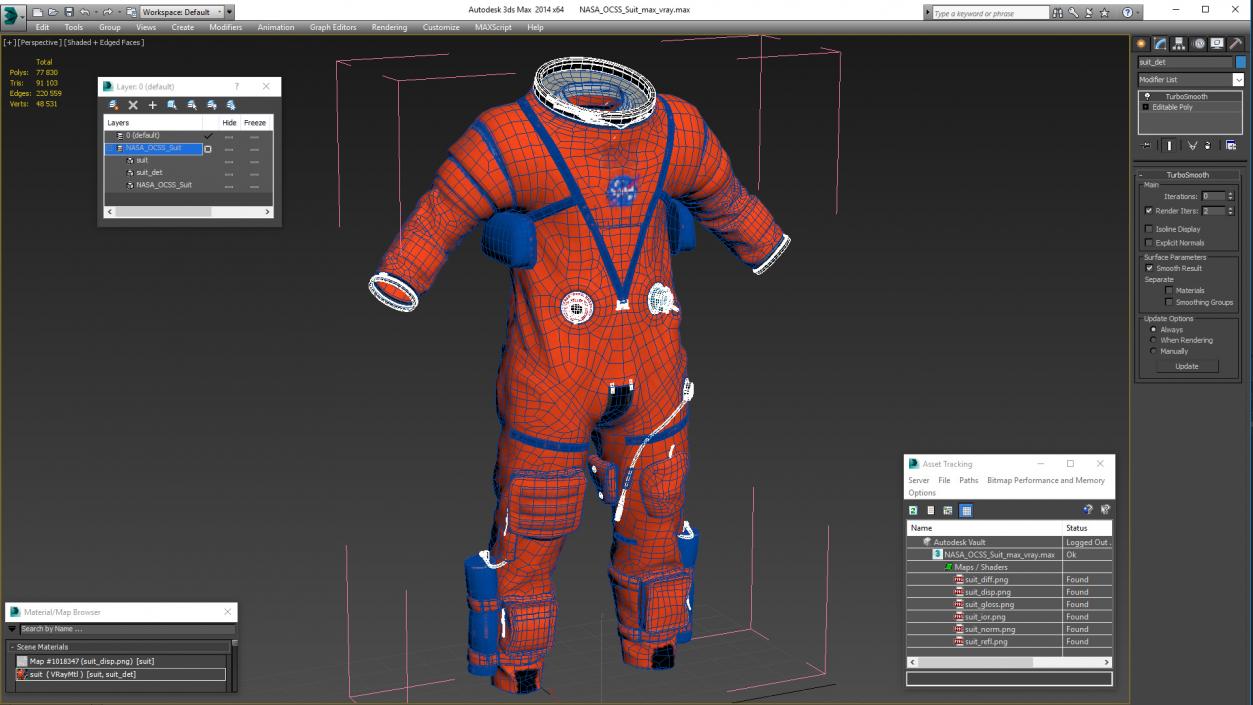 NASA OCSS Suit 3D model