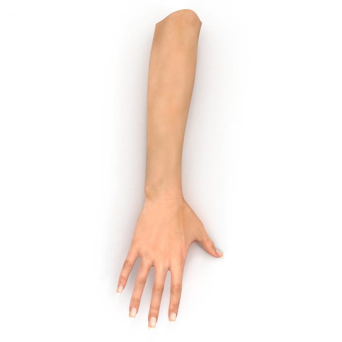 Female Hand 2 Rigged for Maya 3D model