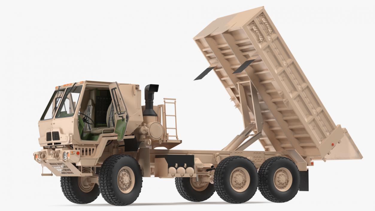 Oshkosh FMTV 10 Ton Dump Truck Rigged 3D