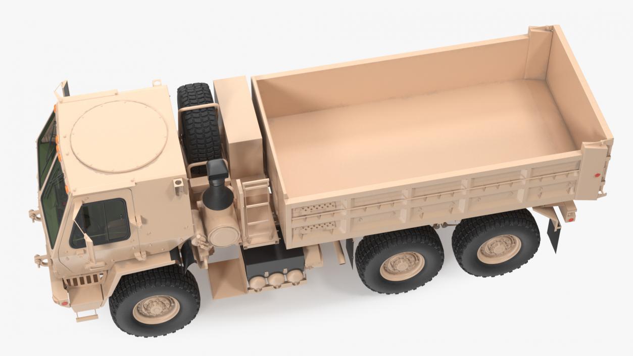 Oshkosh FMTV 10 Ton Dump Truck Rigged 3D