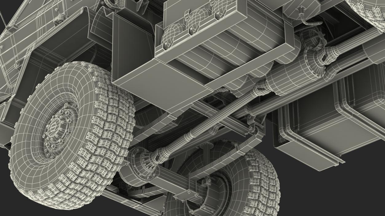 Oshkosh FMTV 10 Ton Dump Truck Rigged 3D