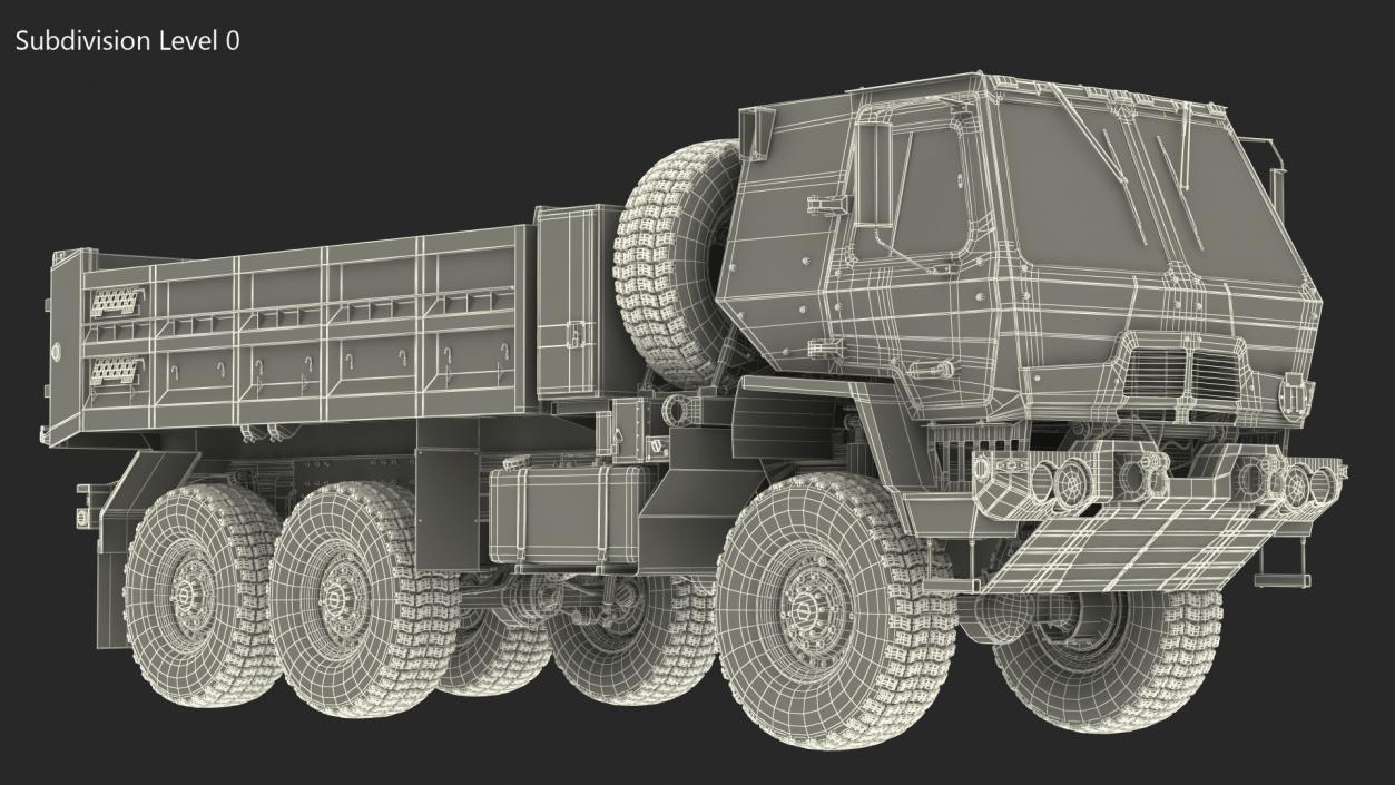 Oshkosh FMTV 10 Ton Dump Truck Rigged 3D