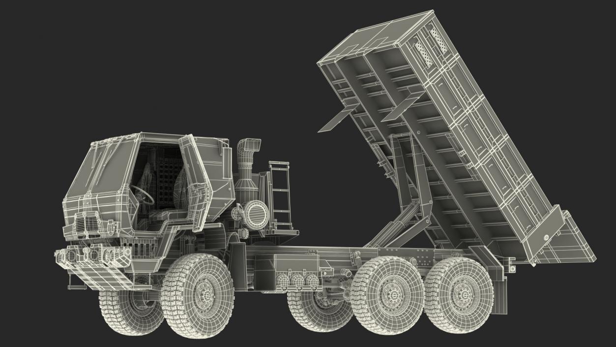 Oshkosh FMTV 10 Ton Dump Truck Rigged 3D