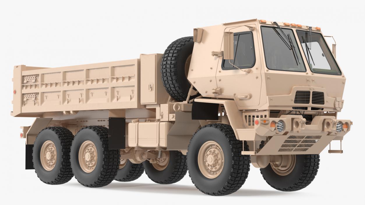 Oshkosh FMTV 10 Ton Dump Truck Rigged 3D