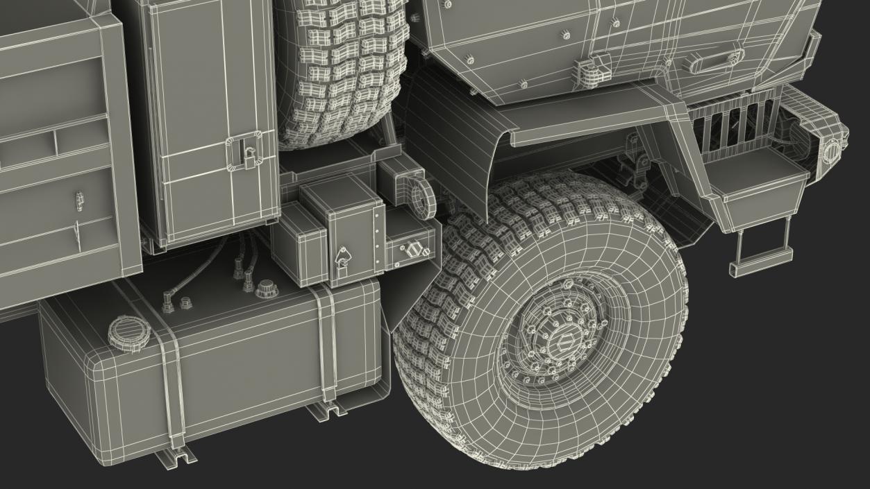 Oshkosh FMTV 10 Ton Dump Truck Rigged 3D