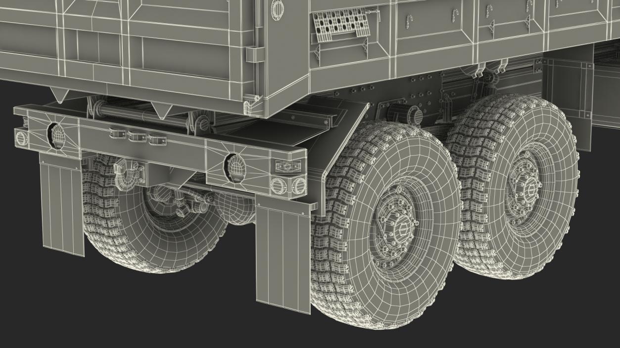 Oshkosh FMTV 10 Ton Dump Truck Rigged 3D