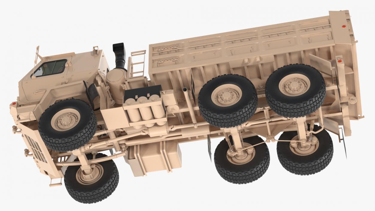 Oshkosh FMTV 10 Ton Dump Truck Rigged 3D