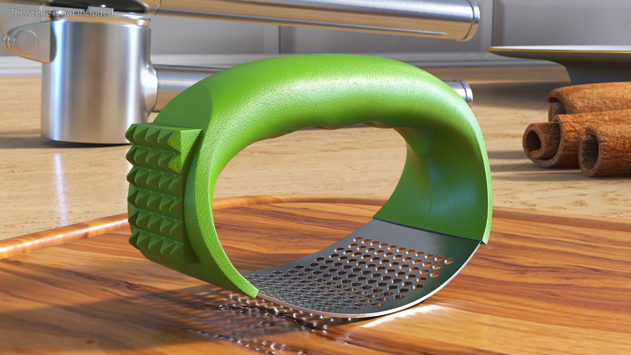 3D Garlic Press Rocker with Meat Hammer Light Green model