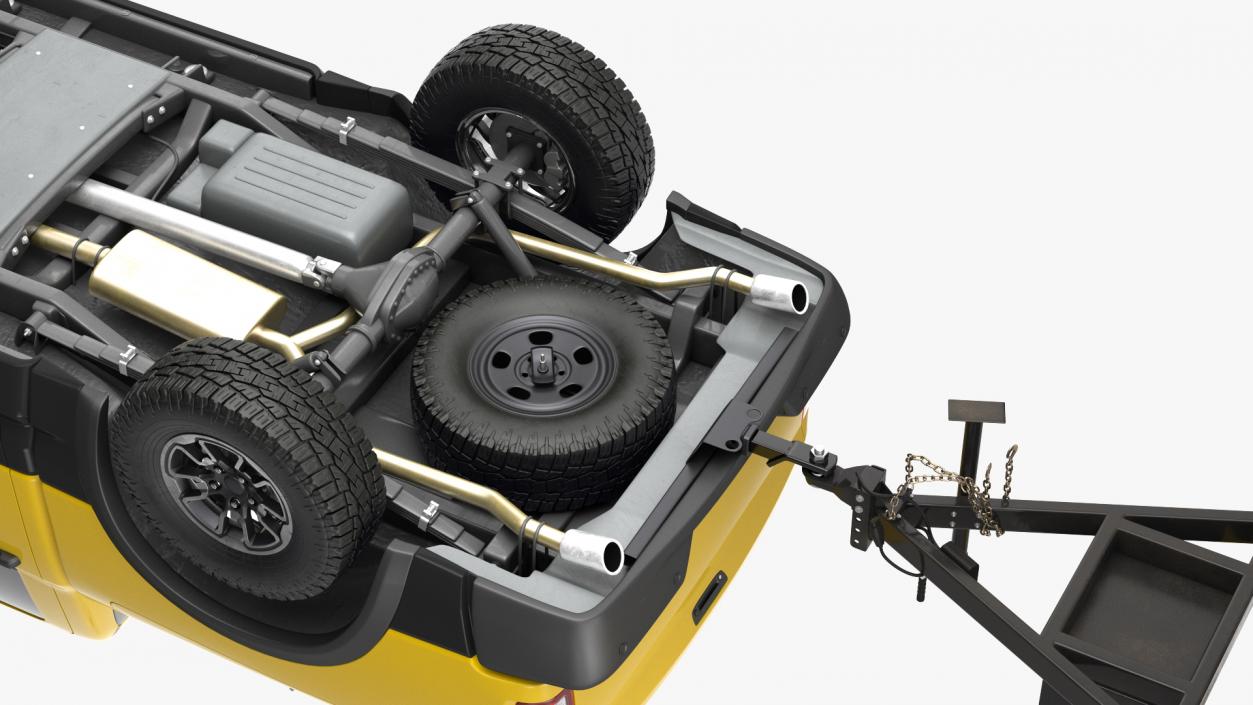 3D Pickup Truck Towing Mobile Generator