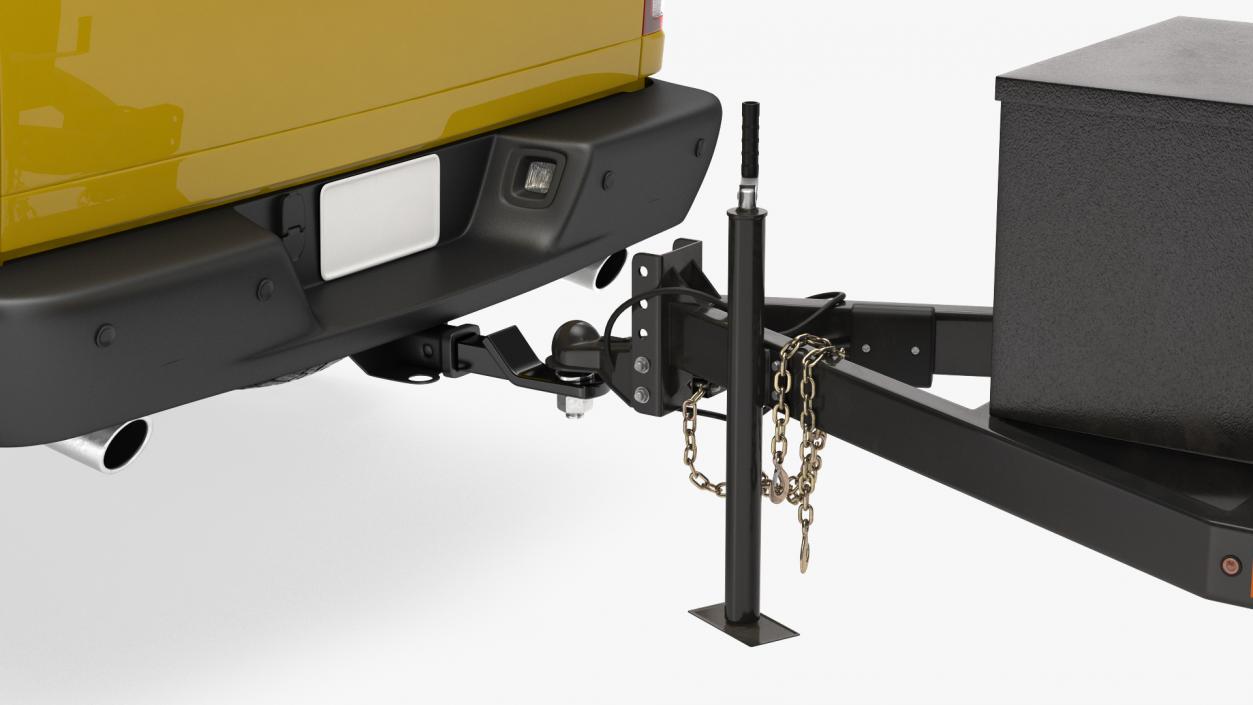 3D Pickup Truck Towing Mobile Generator