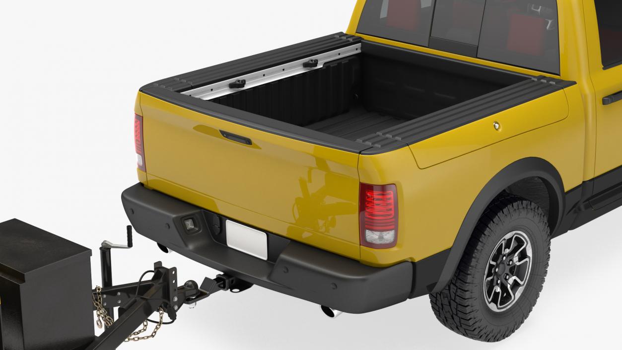 3D Pickup Truck Towing Mobile Generator