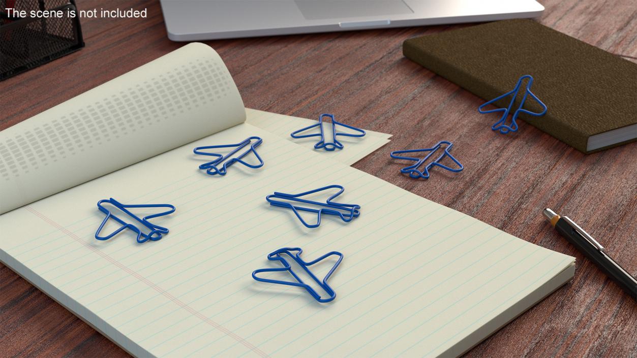 3D Airplane Shaped Paper Clip