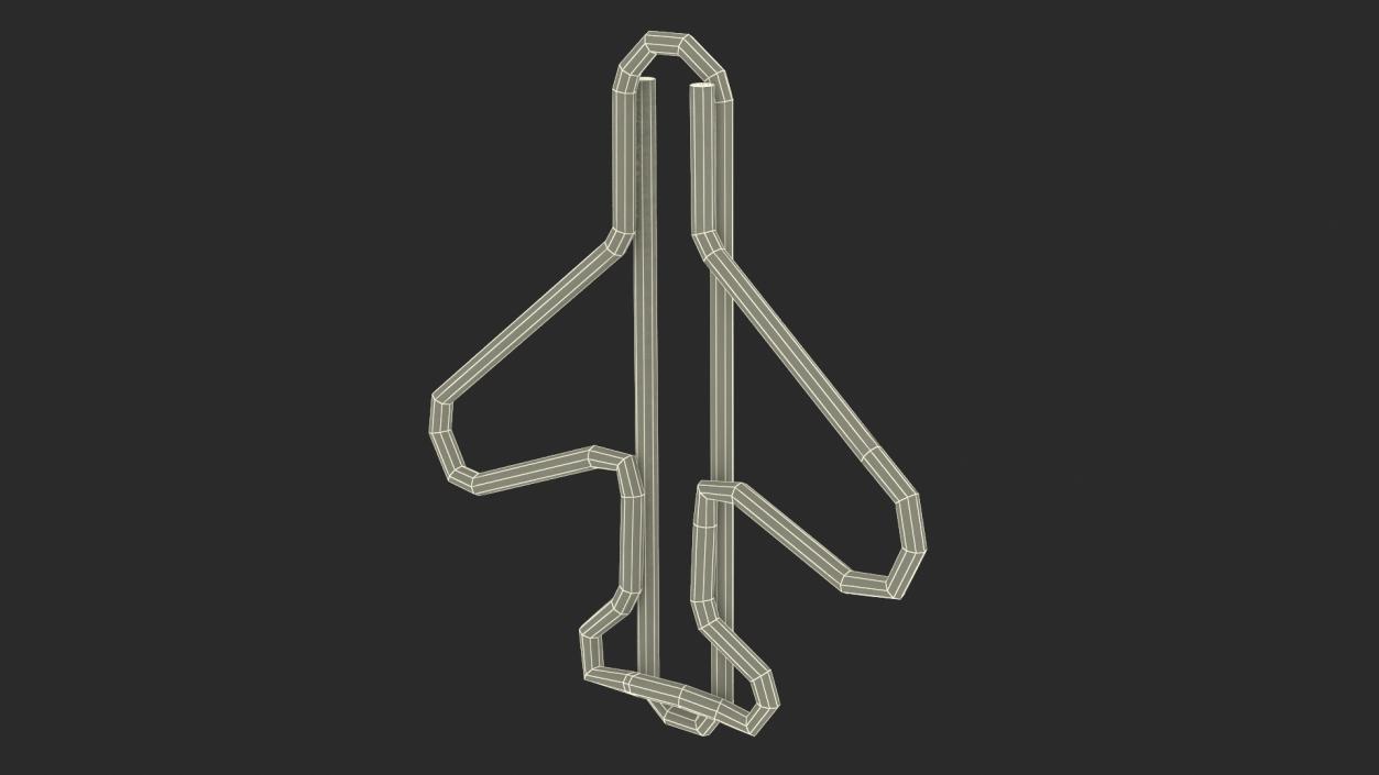 3D Airplane Shaped Paper Clip