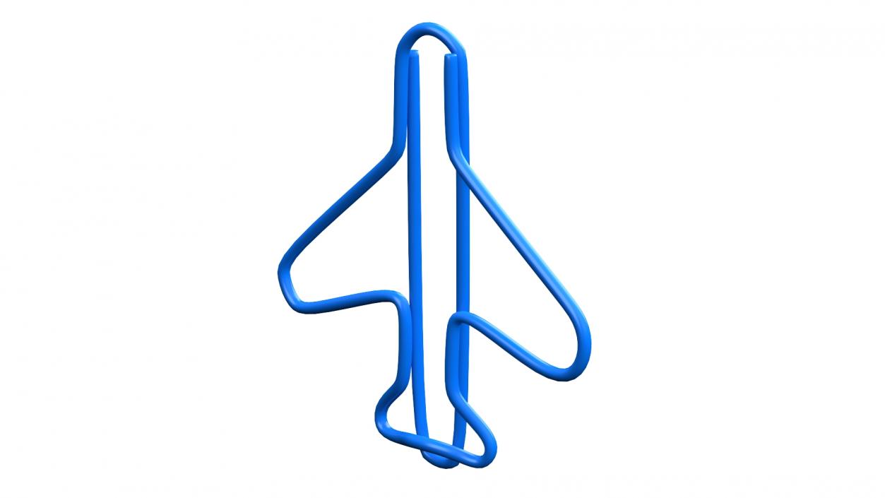 3D Airplane Shaped Paper Clip