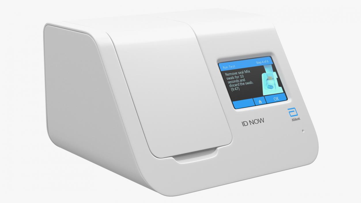 Abbott ID NOW Machine Conduct COVID19 Sample Test 3D model