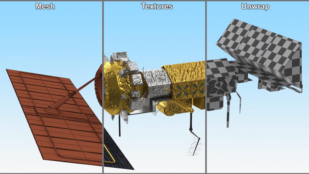 Weather Satellite NOAA 3D