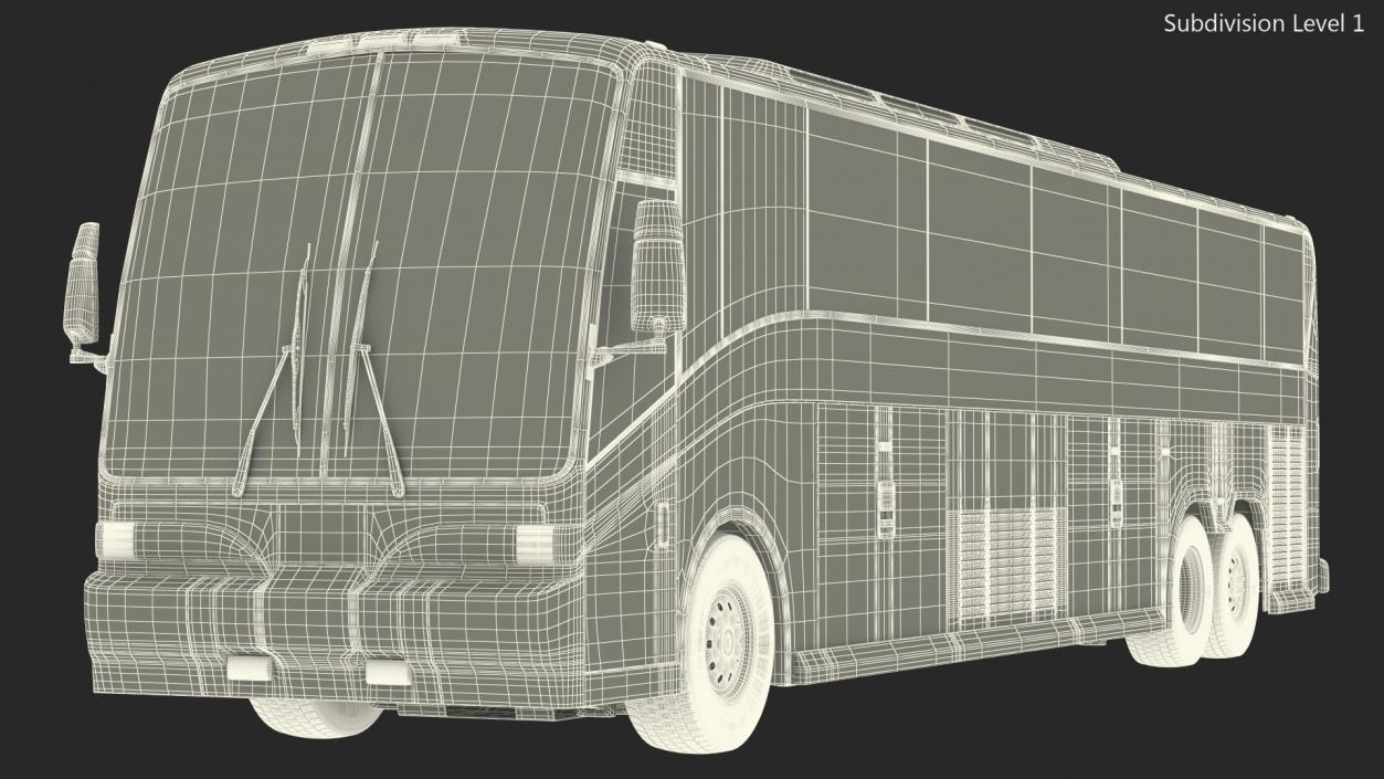 3D model Charter Bus Exterior Only