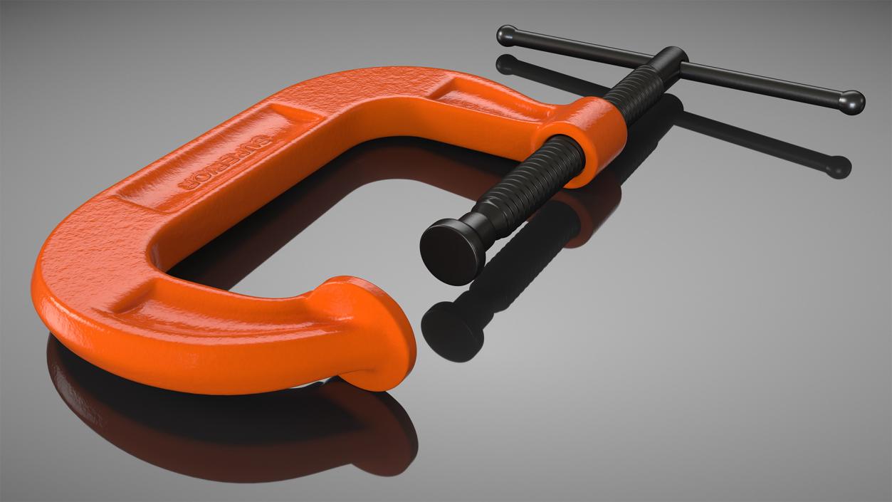 3D Forged Orange C-Clamp