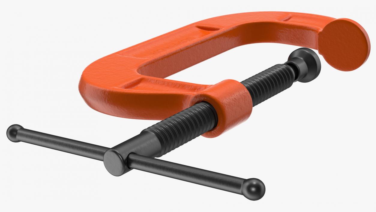 3D Forged Orange C-Clamp